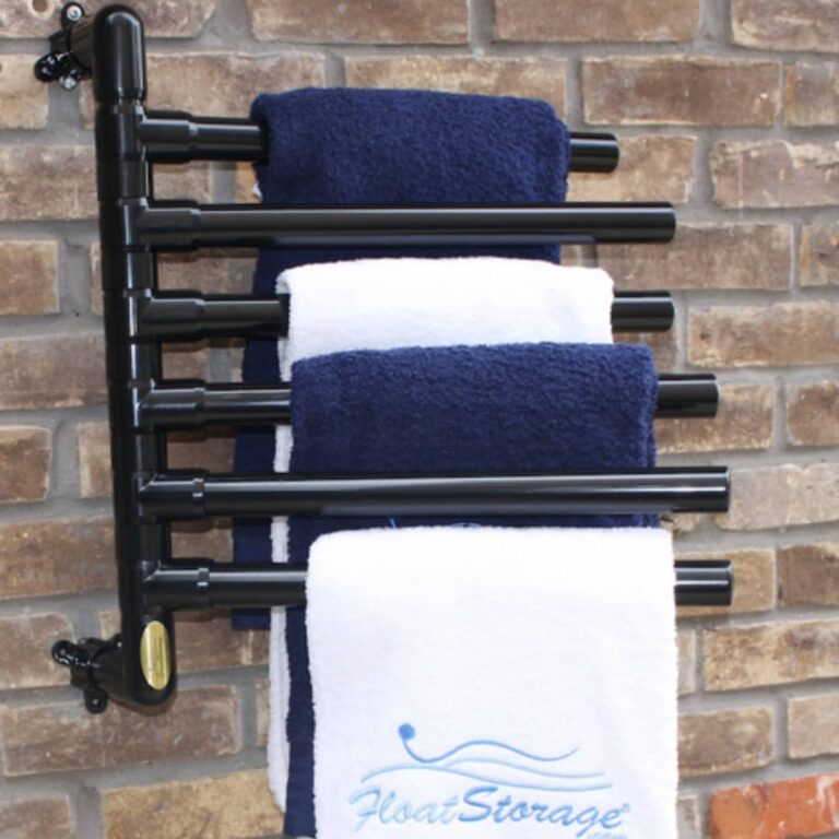 Original Hanging Towel Rack® - 6 Towel Model with towels