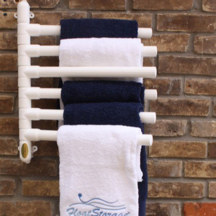 Original Hanging Towel Rack® - 6 Towel Model White